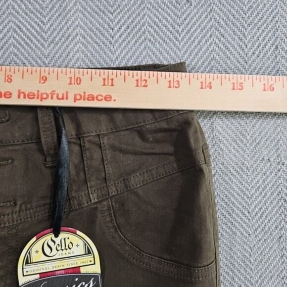 Cello Jeans Size 9 Green Women's Classic Straight Leg Stretch New with Tags - Picture 14 of 16